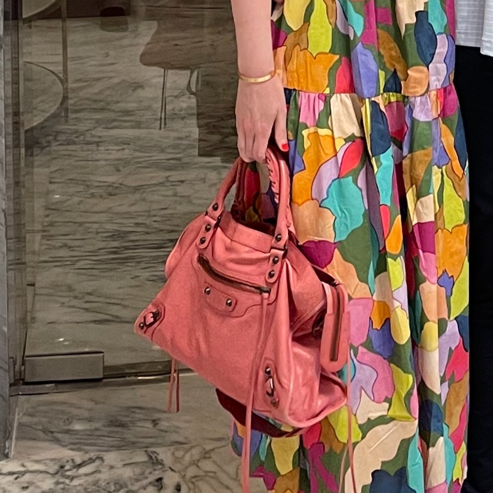 Pink Balenciaga City Bag